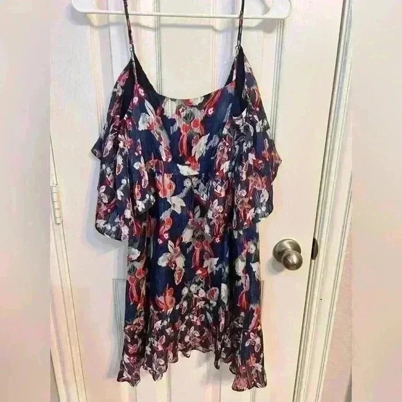 Tanya Taylor Amylia Dress in Navy Size 4 - Picture 3 of 6